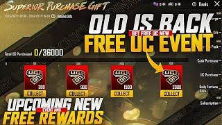 New Free UC Event | Get Free Upto 6000 UC | Purchase Gift Release Date |PUBGM