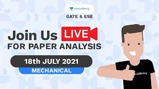 ESE Prelims 2021 Mechanical LIVE Detailed Video Solutions | Unacademy Top Educators #UnacademyAccord