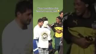 When Ronaldinho invaded the pitch to meet Messi  | #Shorts