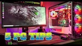 5 PC - COMPUTER Useful TIPS  For BEGINNERS 2024