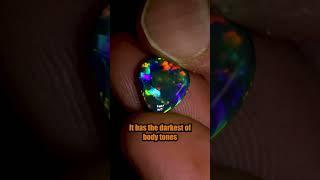 Black opal at its best $16,000 a carat #blackopal #gemstone #opal