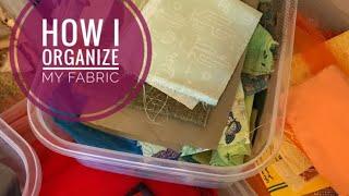 How I Organize Fabric for Sewing & Slow Stitching - Craft Room Organization - Fabric & Bead Storage