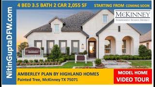 McKinney New Home Tour | Painted Tree McKinney, TX | Highland Homes Tours Amberley Plan