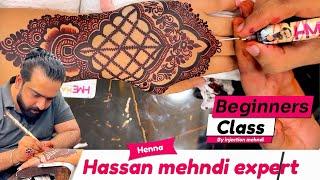 How to henna class | Beginners |  by Hassan 2024 #1 #hassanmehndiexpert #mehndi #class #henna #top