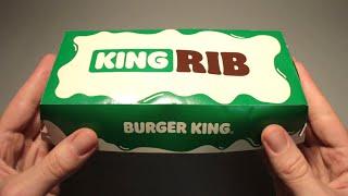 Burger King King Rib Review