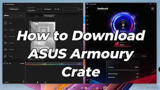 How to download ASUS Armoury Crate & Aura Creator in TUF/ROG series laptops