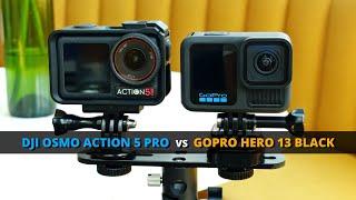 DJI Osmo Action 5 Pro vs GoPro HERO13 Black [Video + Audio Comparison]