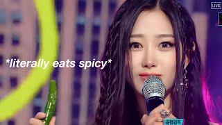 aespa being messy during spicy promotion