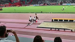 Malaika Mihambo (TSV Oftersheim) @ Leichtathletik WM Doha 2019 - Zeitlupe