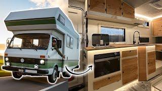 Küche im Van selber bauen! Backofen & XXL Spülbecken inklusive! VW LT 40 Clou 570 Family Camper!