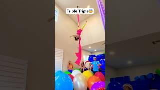 Little Mama’s Triple TRIPLE Aerial Silks Drop!