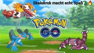 Ich war noch nie so gut, wie jetzt in der Superliga Danke Skelokrok Pokemon GO German/Deutsch