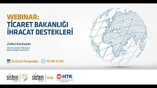 Webinar: Ticaret Bakanlığı İhracat Destekleri