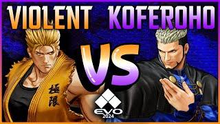 KOFXV  EVO2024 Losers Quarterfinal (ViolentKain vs Koferohonesto)  KOF15