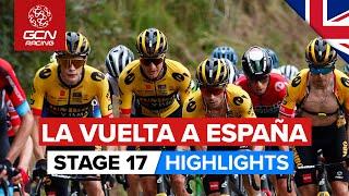 A Jumbo Battle On The Angliru? | Vuelta A España 2023 Highlights - Stage 17