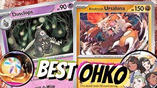 NEW Bloodmoon Ursaluna does Crazy OHKOs!  W/ Dusclops & Legacy Energy. PTCGL Shrouded Fable