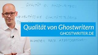 Qualität von Ghostwritern - Anonymität, Zuverlässigkeit & Expertise