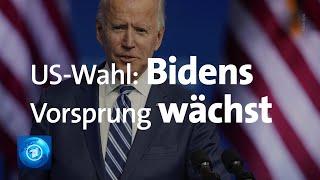 Auszählung der US-Wahl: Bidens Vorsprung wächst, Trump spricht weiter von Wahlbetrug