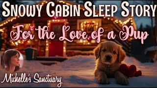 Snowy Cabin Sleep Story    For The Love of a Pup ️  1-HR Bedtime Story for Grown-Ups