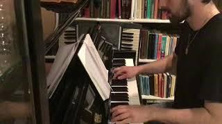 Muslim Yusupoff, piano playing at home own music.