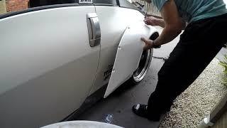 350z rocket bunny rear fenders install