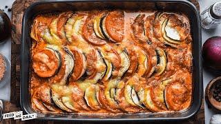 EASY Gorgonzola Ratatouille - sooo gut!