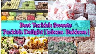 Turkish Delight |  lokum  Baklava | Varieties of Turkish Sweets | Istanbul Street Food Tour