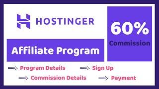 Hostinger Affiliate Program [2024] | Earn Money from Hostinger.com