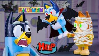 Bluey's Halloween Prank | Halloween Celebration | Pretend Play With Bluey Toy