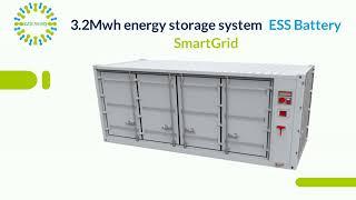 3.2Mwh energy storage system ESS battery, disaster recovery and emergency power battery system