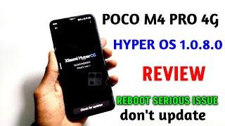 poco M4 pro 4g hyper OS 1.0.8.0 new update review 1 serious issue in reboot don't update