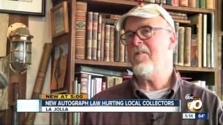 New autograph law hurting San Diegan collectors