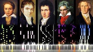 The Evolution of Beethoven's Music (From 11 to 55 Years Old)