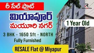 Resale flat for sale in miyapur | 3BHK north face | Hyd Real boom