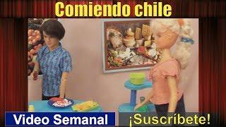 Ernesto is sick for eating chile (25) Gastritis - Story with dolls