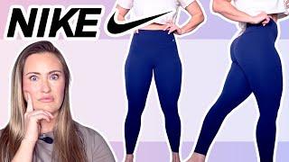 BEST NIKE LEGGING! NIKE WOMEN'S GENTLE SUPPORT HIGH WAISTED LEGGING TRY ON REVIEW HAUL