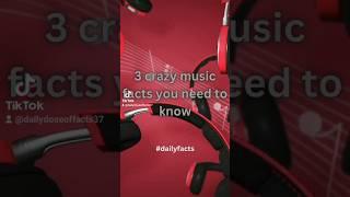 Crazy music facts you need to know #dailyfacts #factsdaily #factsyouneed #amazingfacts #fact #facts