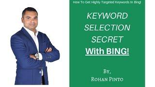 Bing Keyword Targeting Secret! | How To Explode Your Conversions From Bing With the Cheapest Clicks