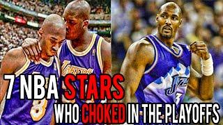 7 NBA Stars Who CHOKED in The Playoffs ft. Kobe Bryant and Michael Jordan