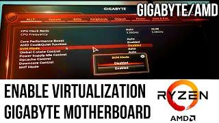 Enable Virtualization in Gigabyte motherboard  AMD processors | enable virtualization gigabyte bios