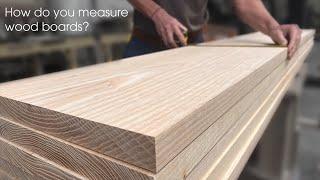 How do you measure wood boards?