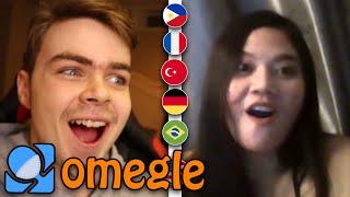 Making Girls Laugh Speaking Different Languages on Omegle!