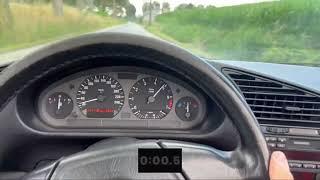 BMW E36 328i cabrio acceleration 0-100 in 6.3 seconds