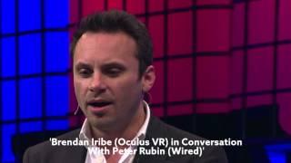 Web Summit Day One - Brendan Iribe in conversation with Peter Rubin