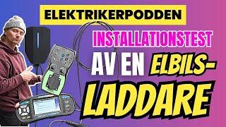 Installationstest av en ELBILSLADDARE