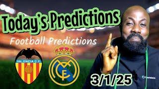 Football predictions today 3/1/25 | Soccer predictions today - Mula #footballpredictionstoday