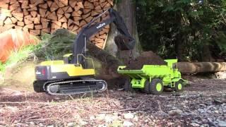 RC Volvo Excavator and Euclid Haul Truck