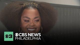 Jill Scott reacts to mural of her painted at Girls' High in Philadelphia | Full interview