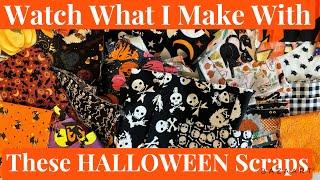 Watch What I Make With These HALLOWEEN Scraps!