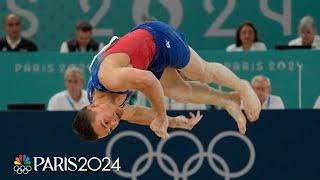 Paul Juda gives his all during men’s gymnastics individual all-around | Paris Olympics | NBC Sports